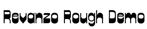 Revanzo Rough Demo Font Image