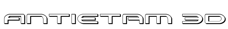 Antietam 3D Font Image