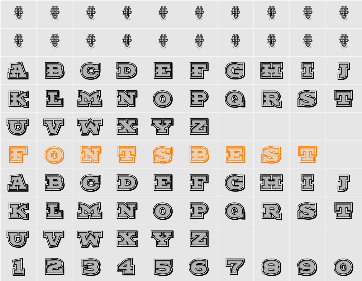 Moogalator Character Map