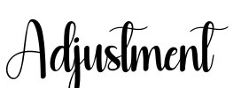 Adjustment Font Image
