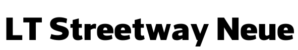 LT Streetway Neue Font Image