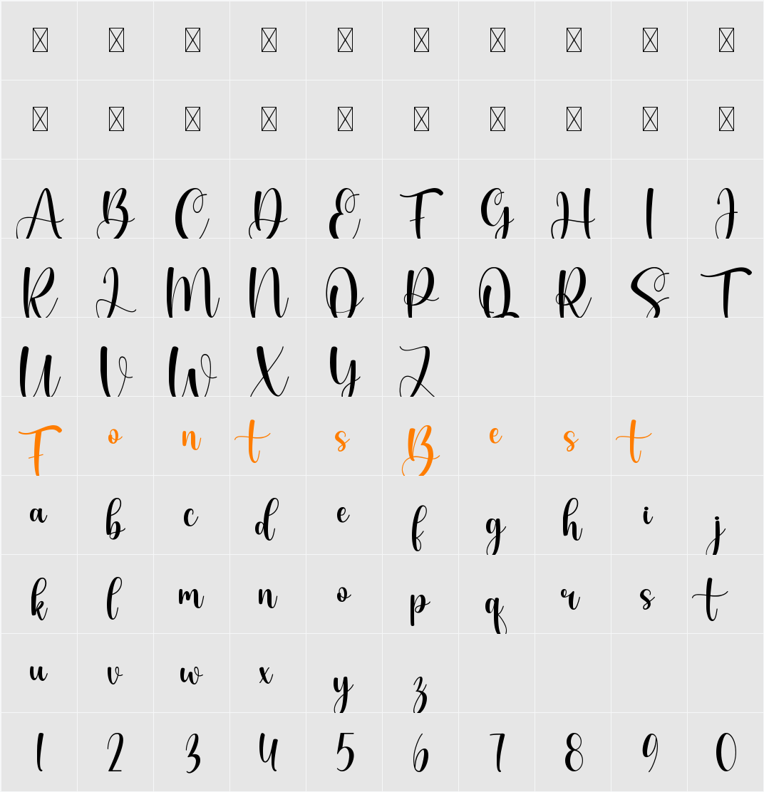 Fathers Character Map