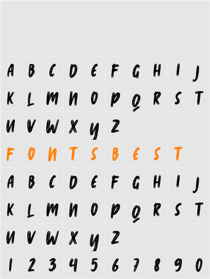 Braphes Character Map