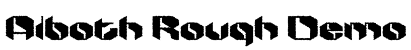 Alboth Rough Demo Font Image