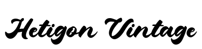 Hetigon Vintage Font Image