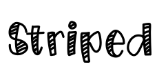 Striped Font Image