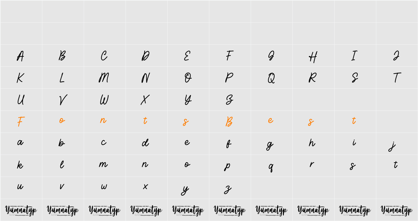 Planner Delight Personal Use Character Map
