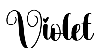Violet Font Image