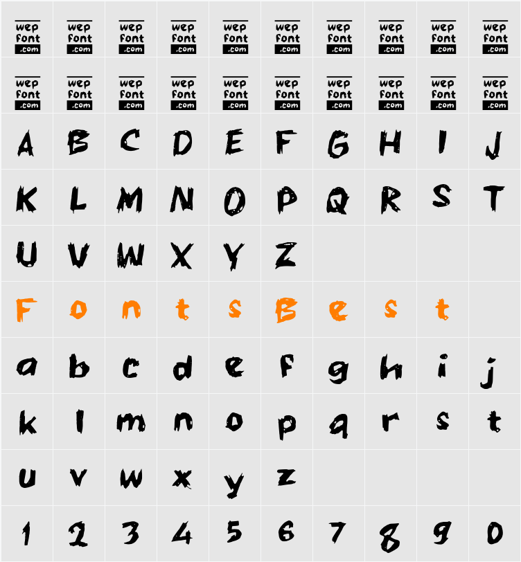 Ordews Character Map