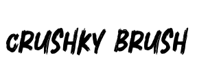 Crushky Brush Font Image