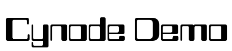 Cynode Demo Font Image