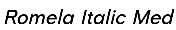 Romela Italic Med