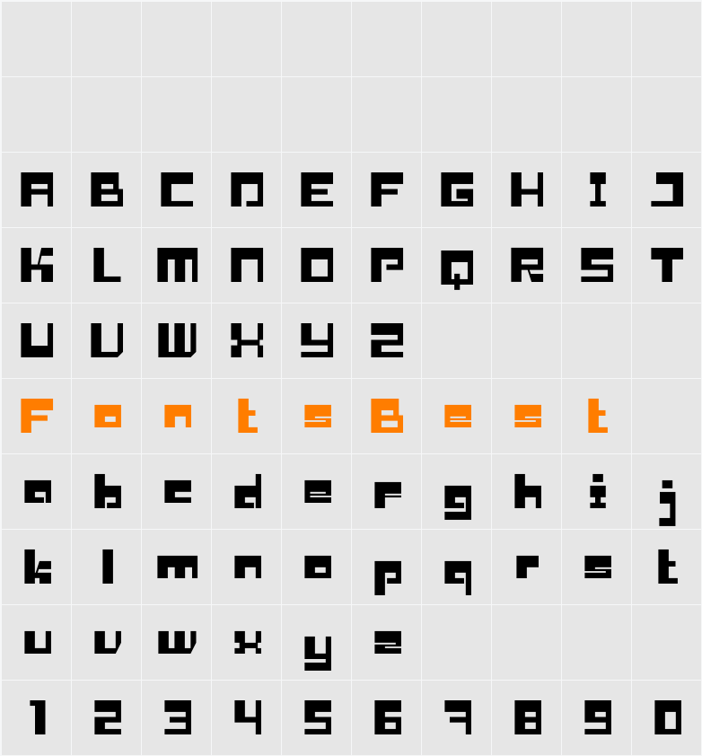 Rocketron Character Map