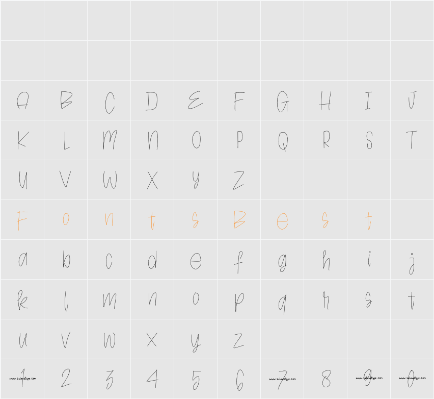 Homesweethome Character Map