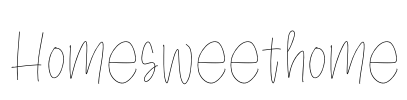 Homesweethome Font Image
