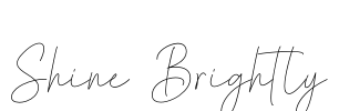 Shine Brightly Font Image