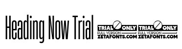 Heading Now Trial 14 Font Image