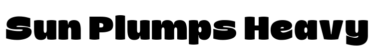Sun Plumps Heavy Font Image