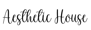 Aesthetic House Font Image