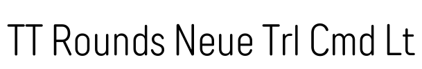 TT Rounds Neue Trl Cmd Lt Font Image