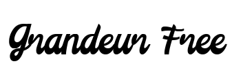 Grandeur Free Font Image