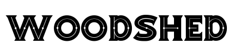 WOODSHED Font Image