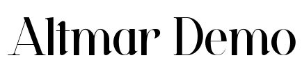 Altmar Demo Font Image