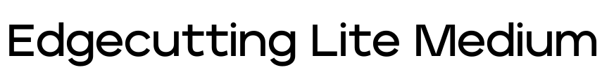 Edgecutting Lite Medium Font Image