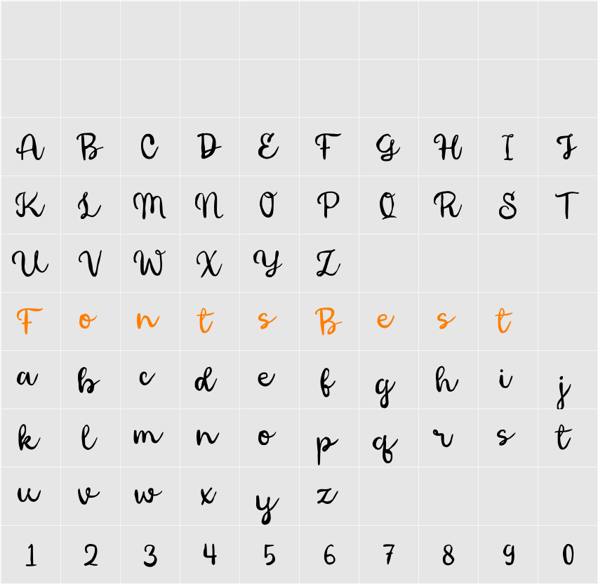 Special Recipe Character Map
