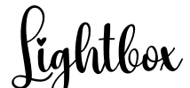 Lightbox Font Image