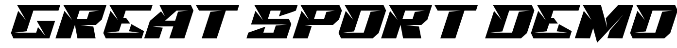 Great Sport Demo Font Image