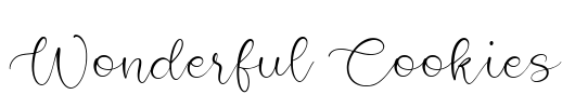 Wonderful Cookies Font Image