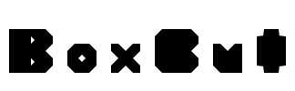 BoxCut Font Image