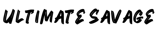 Ultimate Savage Font Image