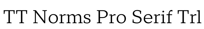 TT Norms Pro Serif Trl Font Image