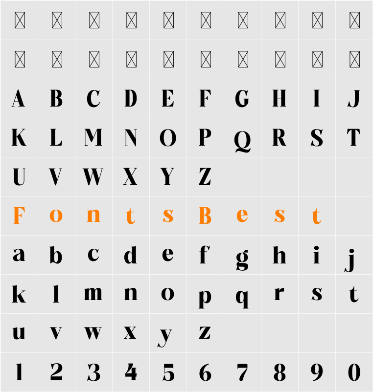 Monstac Realmid Character Map