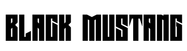 Black Mustang Font Image