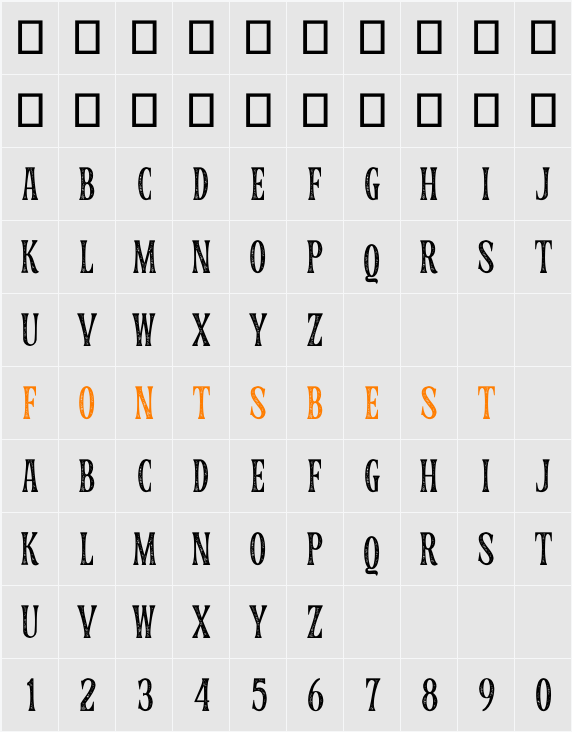 Normal Character Map