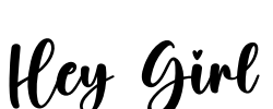 Hey Girl Font Image