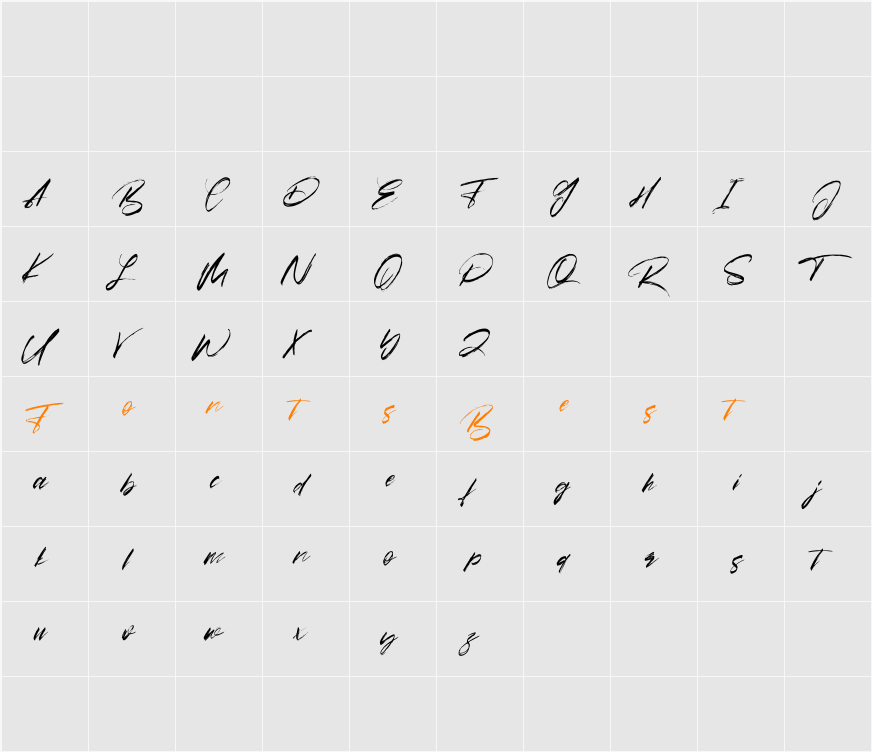 Arsitage Free Character Map