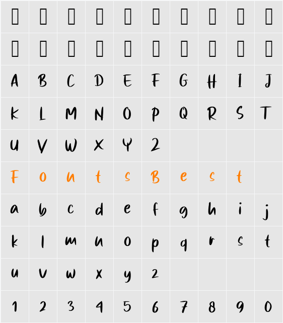 Notted_Book Character Map
