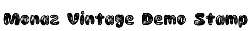 Monaz Vintage Demo Stamp Font Image