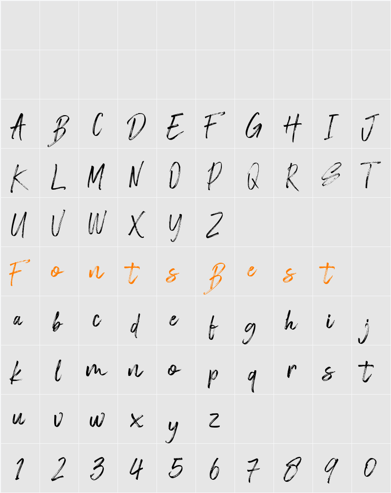 Estebak Character Map