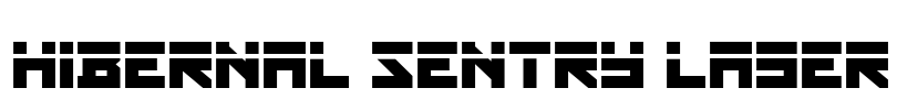 Hibernal Sentry Laser Font Image