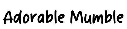 Adorable Mumble Font Image