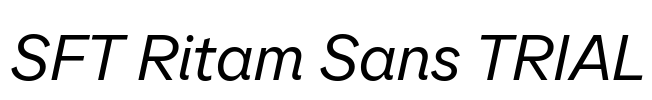 SFT Ritam Sans TRIAL Font Image
