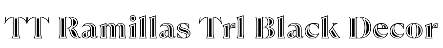 TT Ramillas Trl Black Decor Font Image