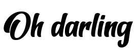 Oh darling Font Image