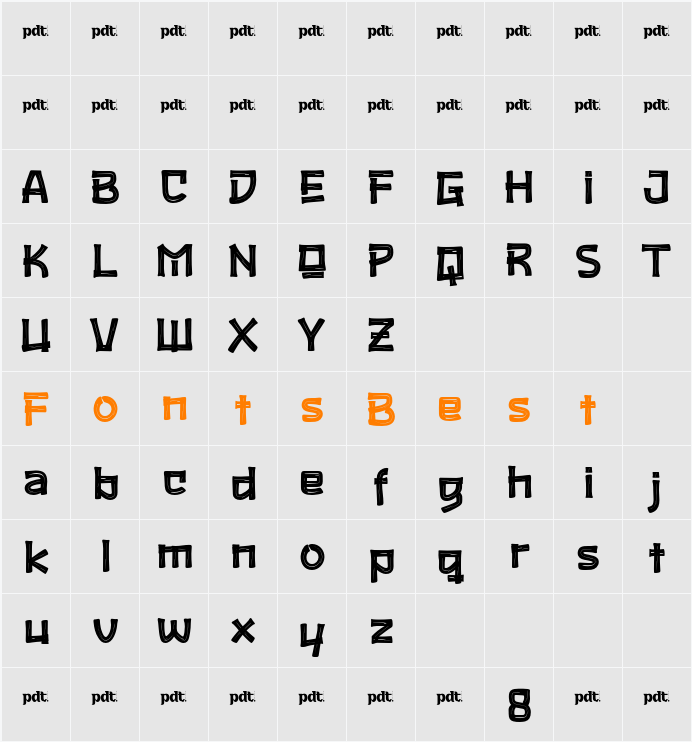 BODYSPORT PERSONAL Regular Character Map