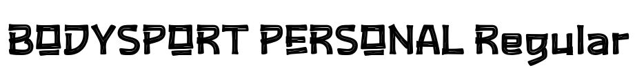 BODYSPORT PERSONAL Regular Font Image